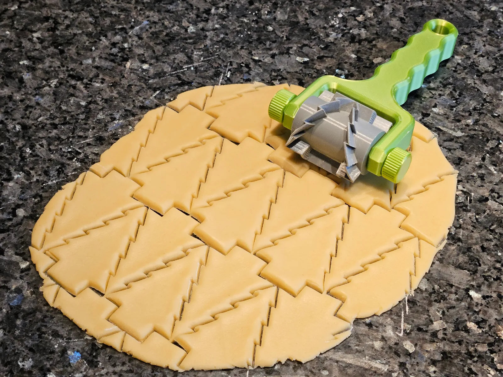 Xmas Tree Cookie Roller Cutter
